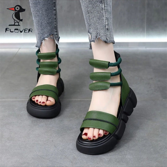 Damen Komfortable Sandalen mit innovativem Riemendesign EB