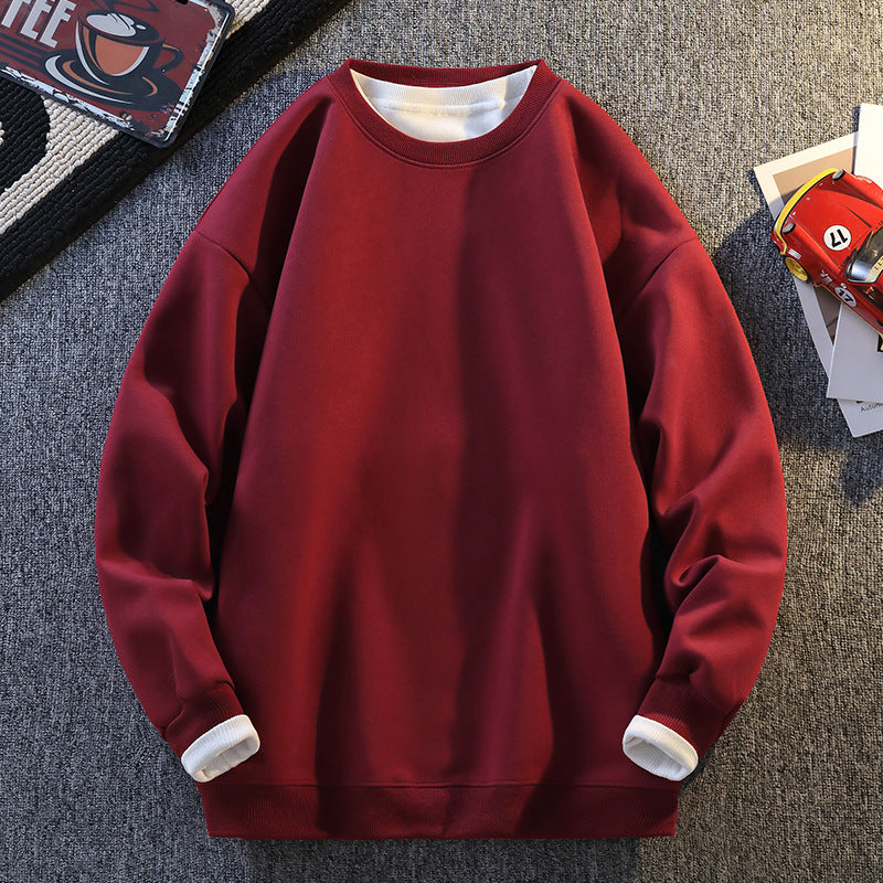 Damen Komfortabler Sweatshirt mit kontrastierenden Ärmeln EB