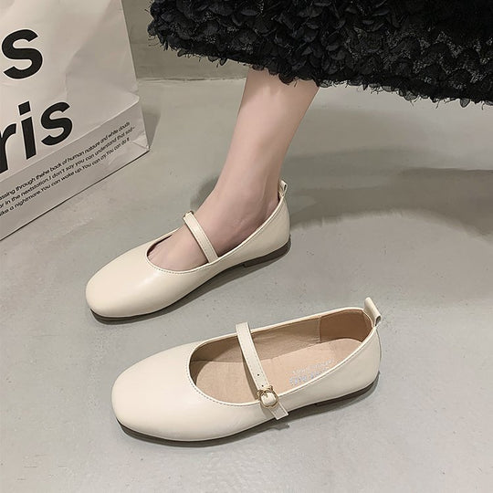 Damen Ballerinas mit elegantem Riemchen und bequemem Fußbett EB