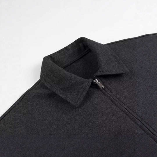Damen lässige cropped Jacke mit praktischen Taschen und modernem Reißverschluss EB