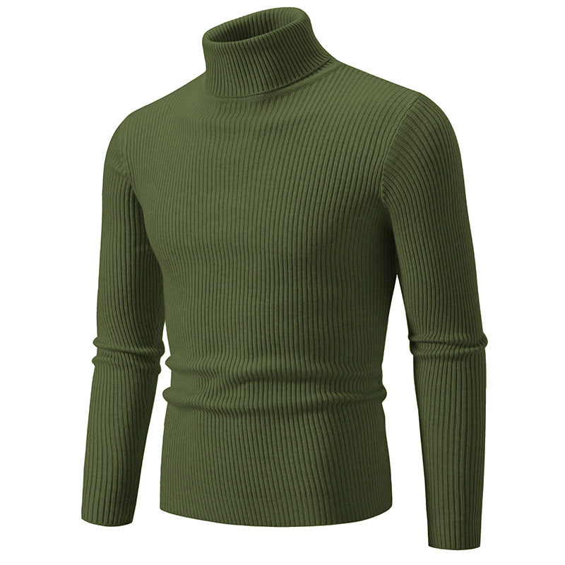 Herren Rollkragenpullover aus hochwertiger Rippenstrickqualität EB