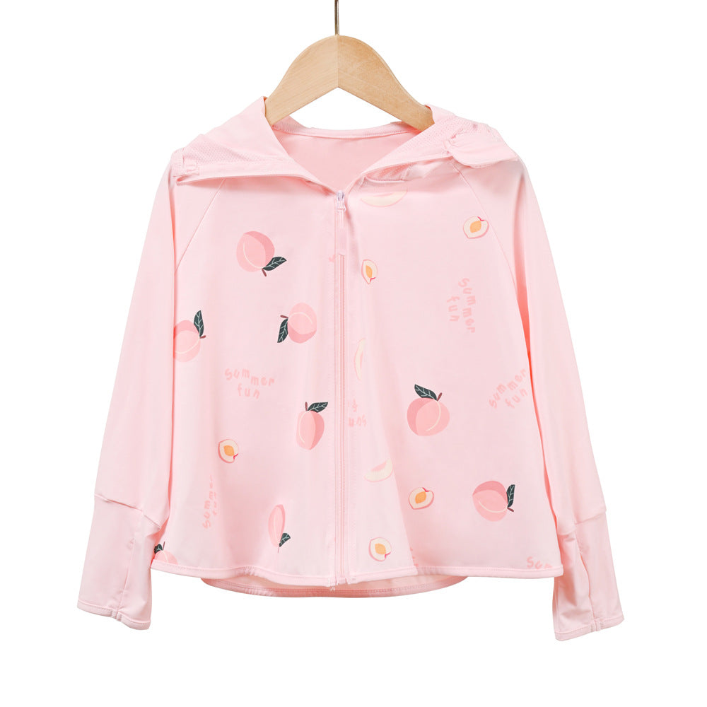 Jungen atmungsaktive Kapuzenjacke mit UV-Schutz EB