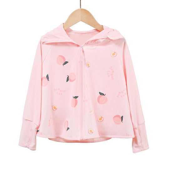 Jungen atmungsaktive Kapuzenjacke mit UV-Schutz EB