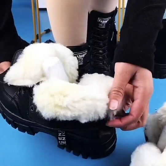 Damen Winterstiefel mit bequemem Innenfutter und robustem Profil EB