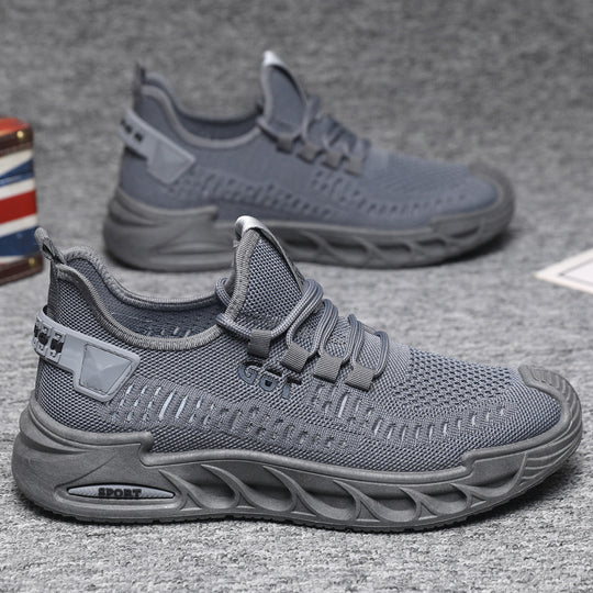 Damen Sportliche Comfort-Sneaker mit atmungsaktiver Mesh-Konstruktion und rutschfester Sohle EB
