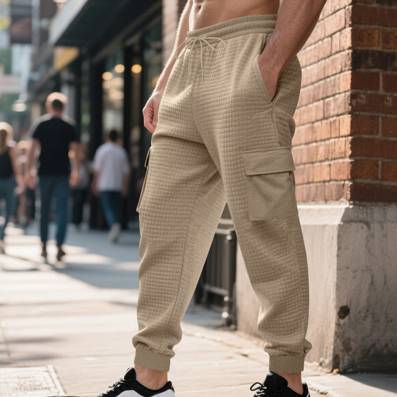 Herren Cargo-Jogginghose mit elastischem Bund und zahlreichen Taschen EB