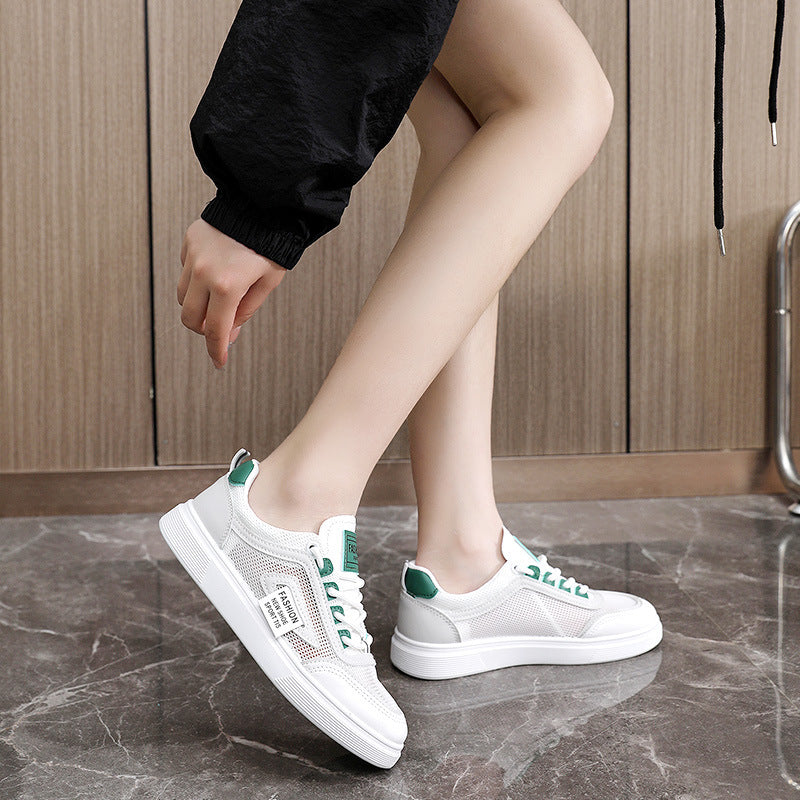 Damen Sportliche Sneakers mit atmungsaktivem Mesh-Obermaterial EB