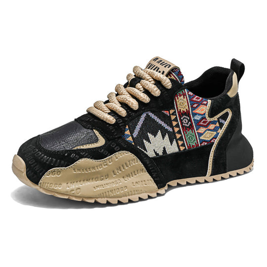Damen Sportliche Sneaker mit ethnischem Muster und rutschfester Sohle EB