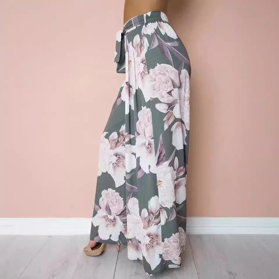Damen Maxirock mit floralem Druck EB