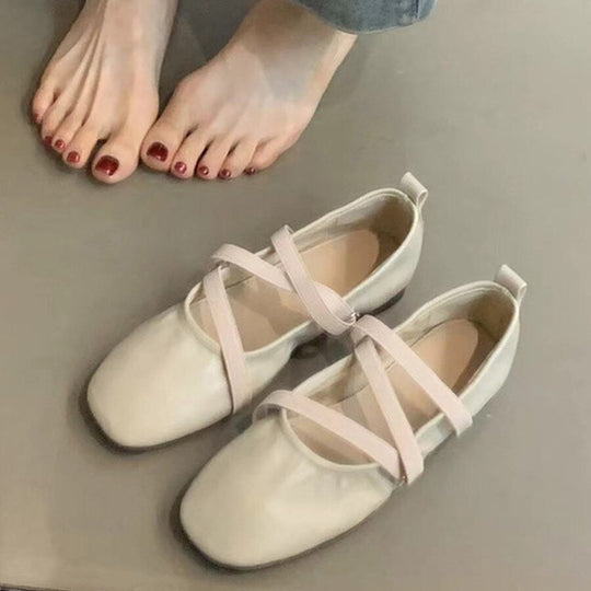 Damen Ballerinas mit modernem Riemchendesign und komfortabler Sohle EB