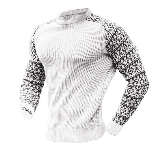 Herren Strickpullover mit grafischem Muster EB