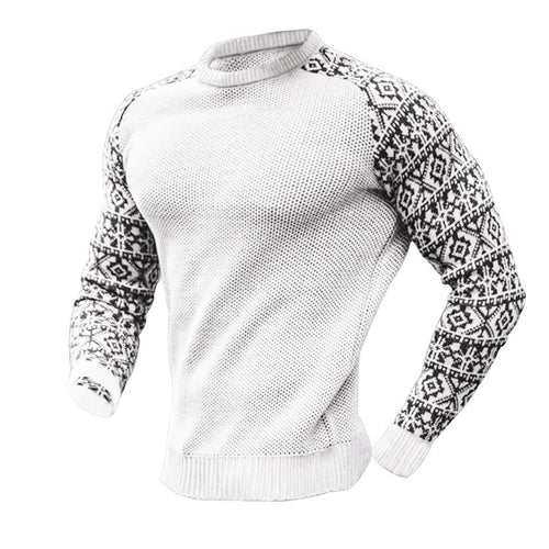 Herren Strickpullover mit grafischem Muster EB