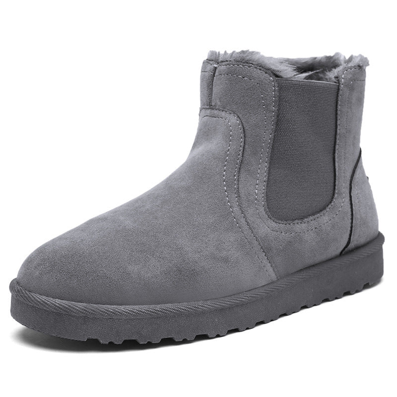 Damen Bequeme Ankle Boots aus Wildleder mit isolierendem Innenfutter EB