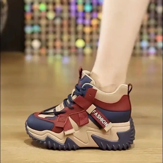 Damen trendige High-Top Sneakers EB