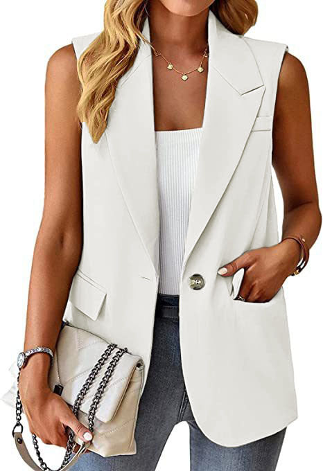 Damen Stylischer Blazer-Weste EB
