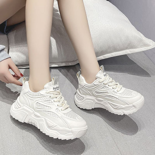 Damen hochwertige Sport-Sneaker mit atmungsaktivem Mesh und dämpfender Sohle EB