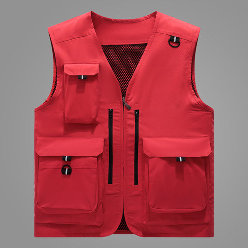 Damen multifunktionale Outdoor-Weste mit zahlreichen Taschen und atmungsaktivem Futter EB