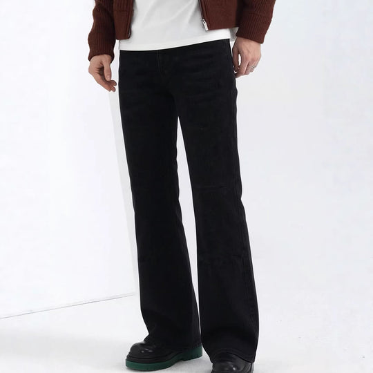 Herren lässige Bootcut Jeans mit modernen Waschungen EB