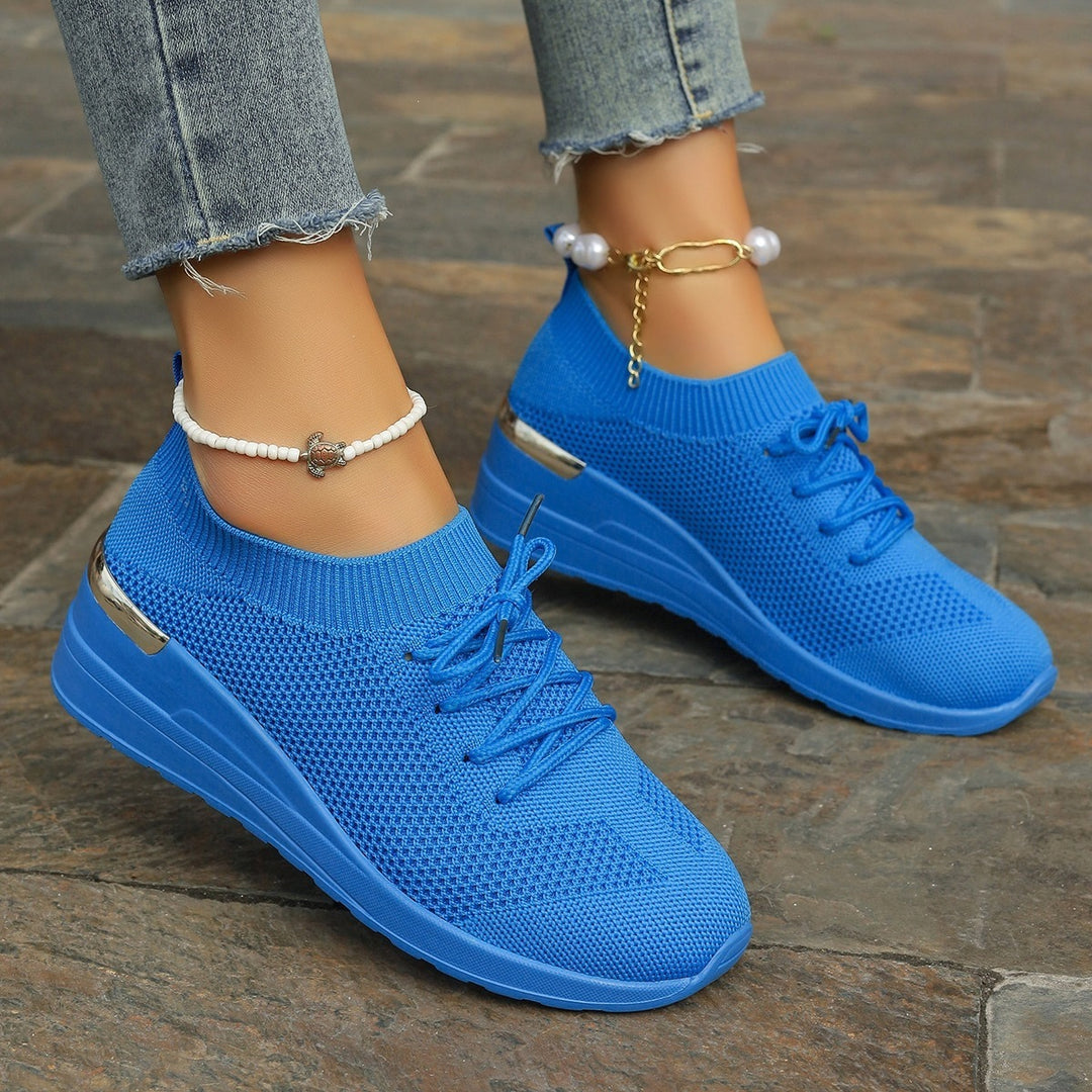 Damen Sportliche Sneaker mit innovativem Strickdesign EB