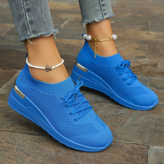 Damen Sportliche Sneaker mit innovativem Strickdesign EB