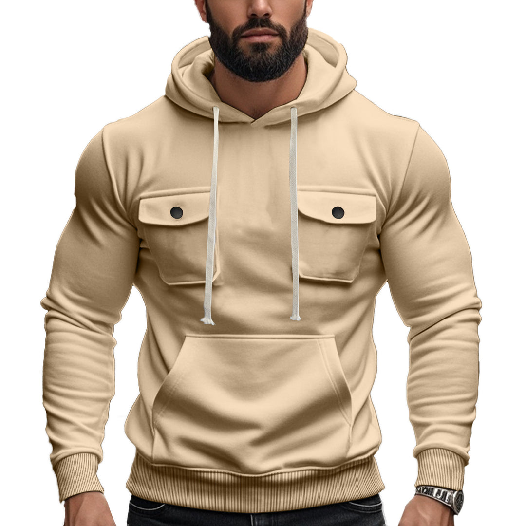 Herren Hoodie mit praktischen Brusttaschen EB