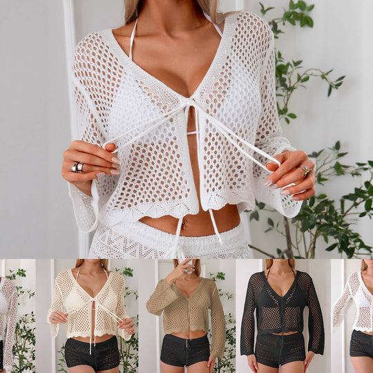 Damen luftige Strickbluse EB