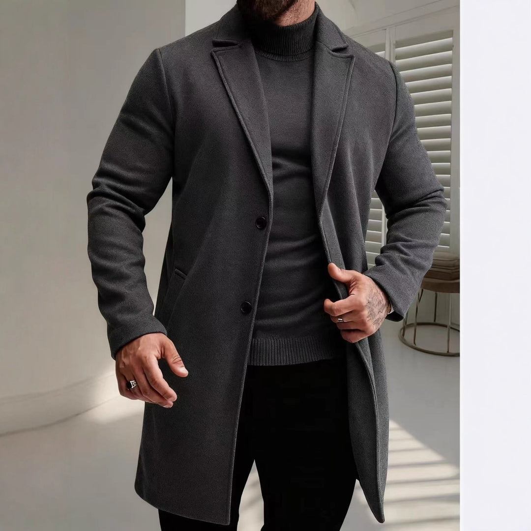 Herren eleganter Wollmantel EB