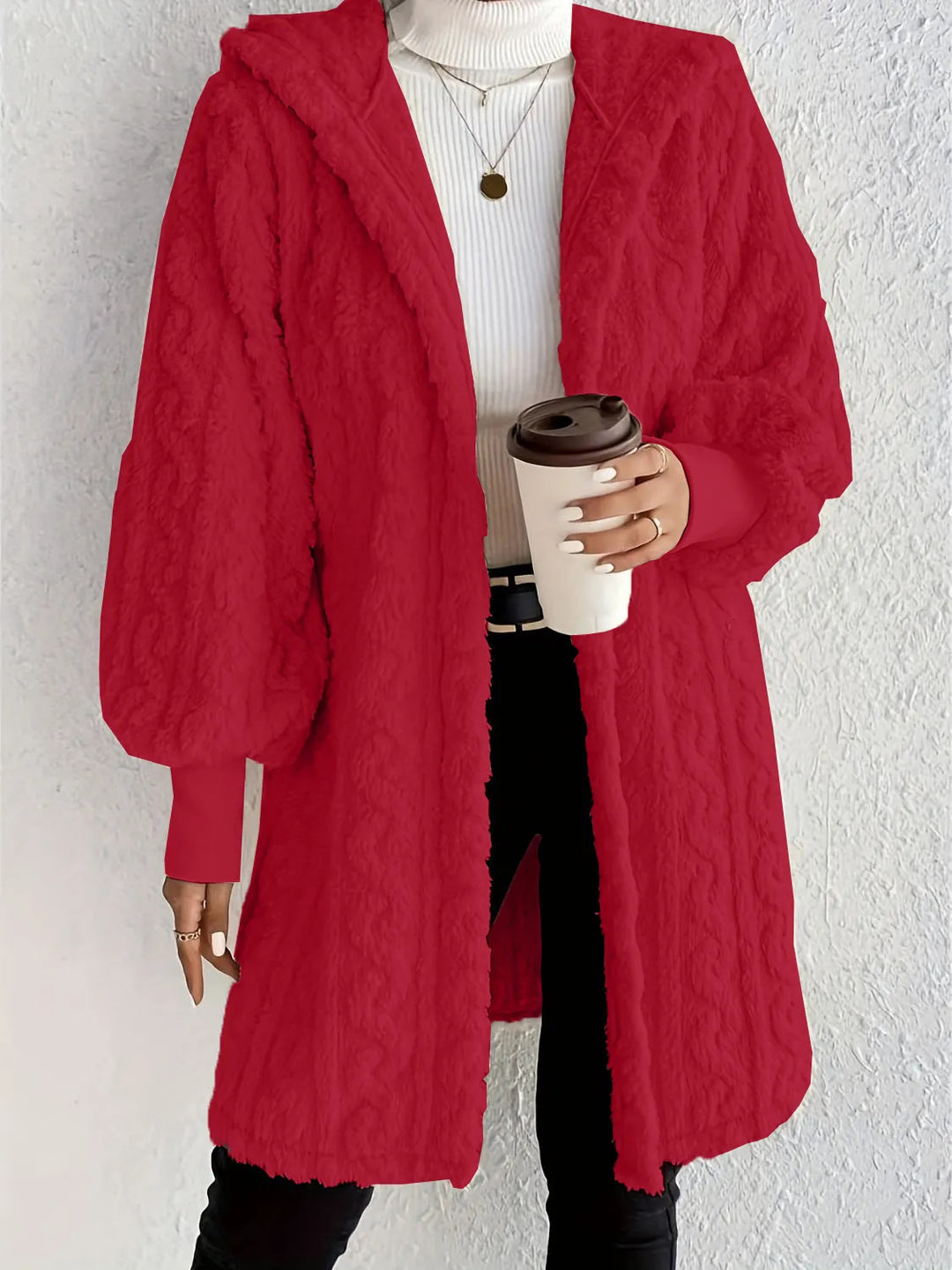 Damen Kapuzenjacke aus luxuriösem Fleece EB