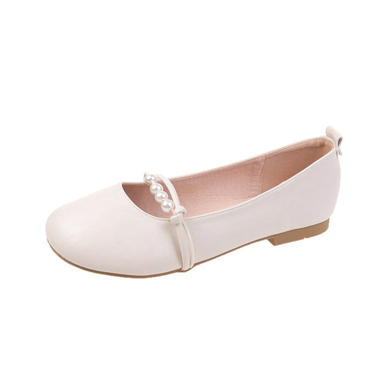 Damen Ballerinas mit elegantem Perlenschmuck EB