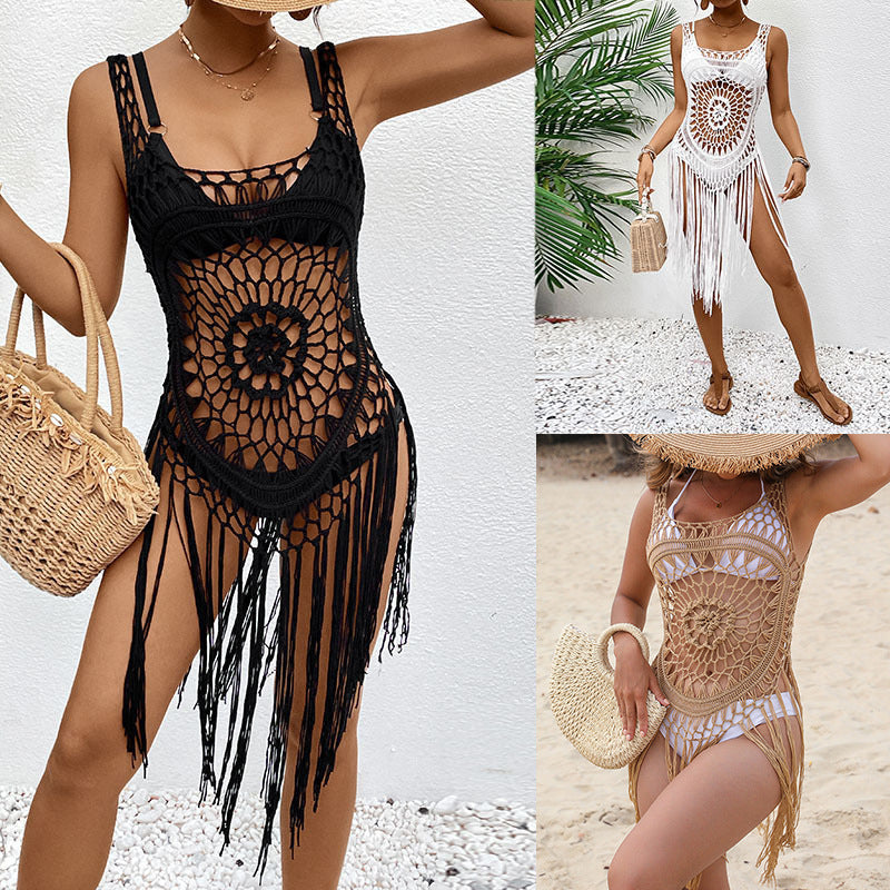 Damen Makramee Strandcover-up EB