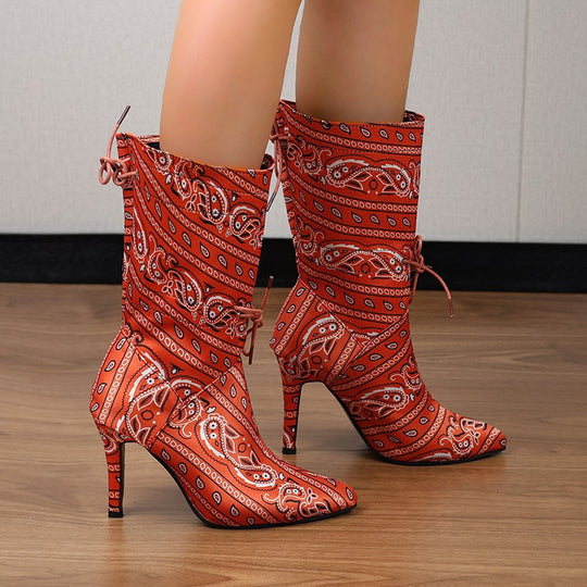 Damen High Heels Stiefel EB