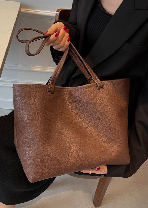 EB | Geräumige Damen Schultertasche Aus Weichem Leder