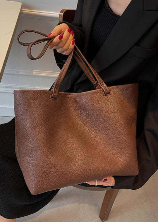EB | Geräumige Damen Schultertasche Aus Weichem Leder