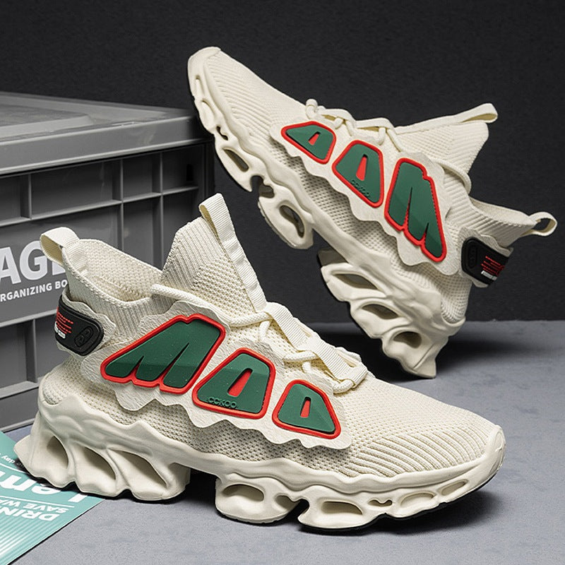Damen Sportliche High-Performance Sneakers mit atmungsaktiver Oberflächenstruktur EB