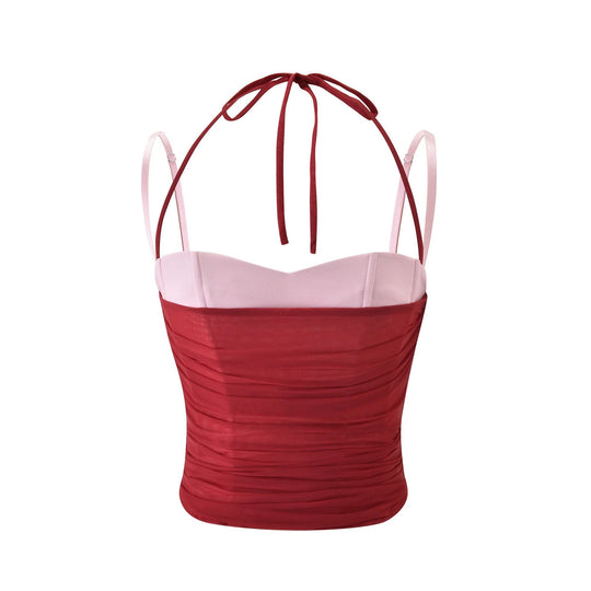 Damen Sexy Crop-Top und Midirock Set EB