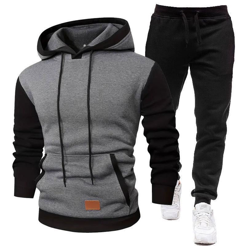 Herren Sportliches Hoodie- und Jogginghosen-Set EB