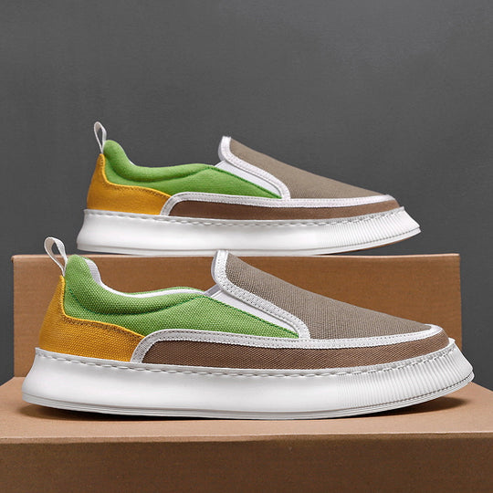 Damen Slip-On Sneakers mit sportlichem Design und flexibler Sohle EB