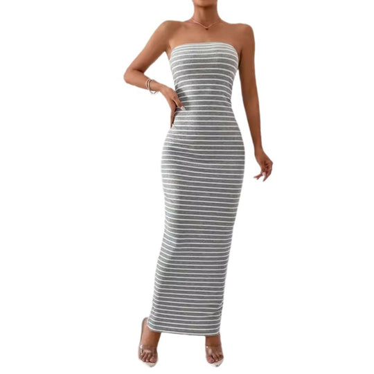 Damen Maxikleid im trendigen Streifenlook EB