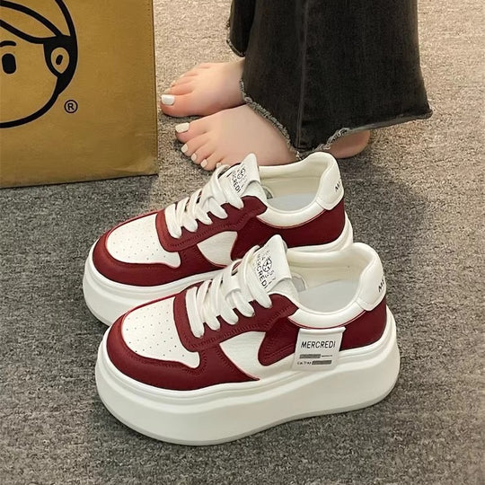 Damen Plateau-Sneaker mit luftiger Mesh-Oberfläche und komfortabler Dämpfung EB
