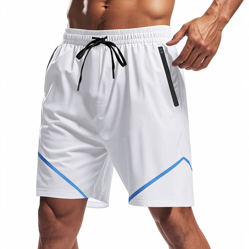 Herren Sportliche Trainingsshorts mit praktischen Reißverschlusstaschen und atmungsaktivem Material EB