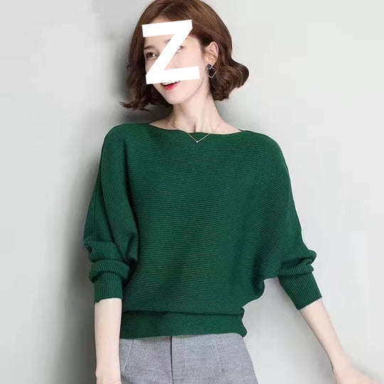 Damen Oversized Strickpullover mit raffiniertem Rippdesign und weitem Schnitt EB