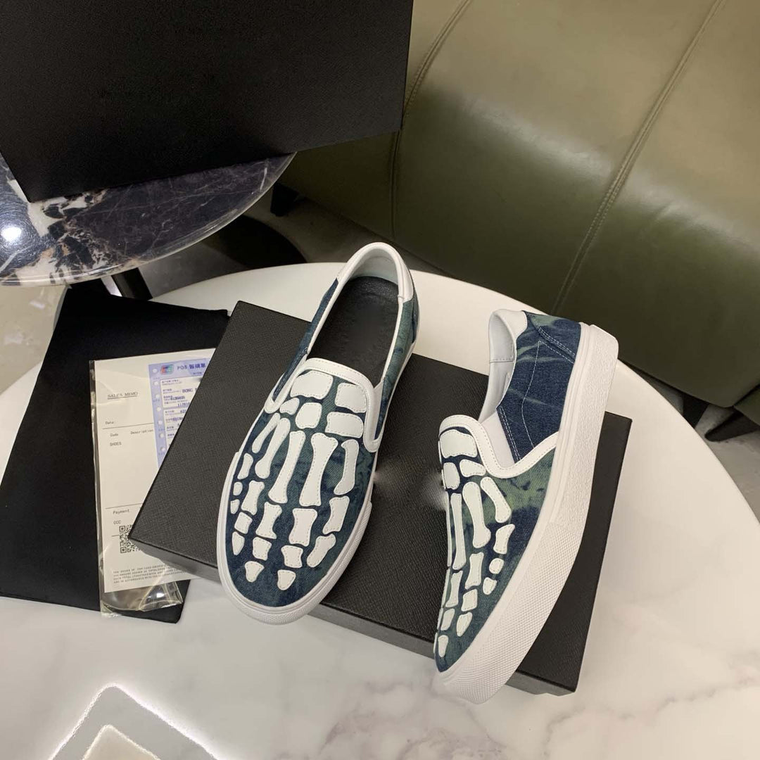 Damen Slip-On Sneakers mit innovativem Oberflächenmuster und rutschfester Sohle EB
