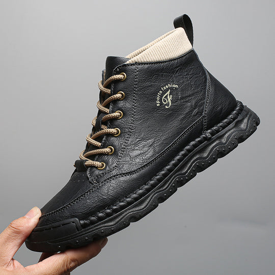 Damen Sportliche Lederstiefeletten EB