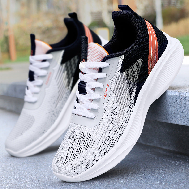 Damen Sportliche Fitness-Sneaker mit atmungsaktivem Obermaterial und dämpfender Sohle EB