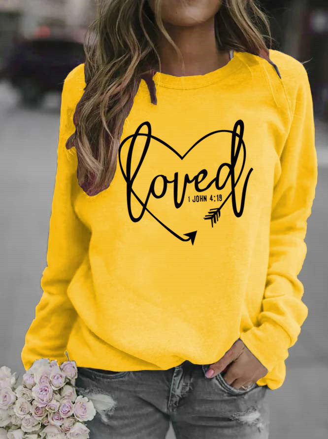 Damen Sweatshirt mit inspirierendem Schriftzug und trendigem Design EB