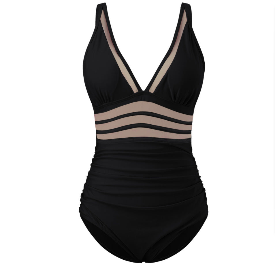 Damen eleganter Badeanzug mit verführerischen Cut-Out-Details EB