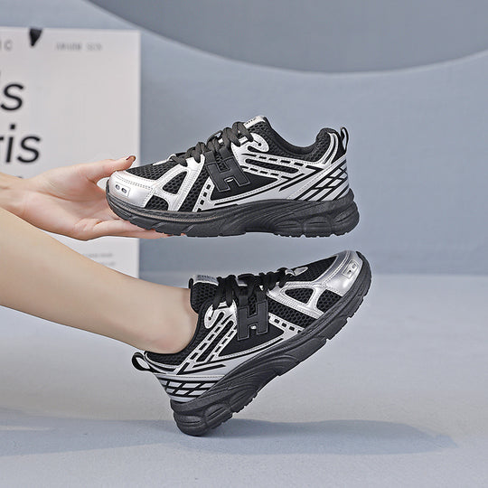 Damen Sportliche Laufschuhe mit atmungsaktiver Netzoberfläche und stoßdämpfender Sohle EB
