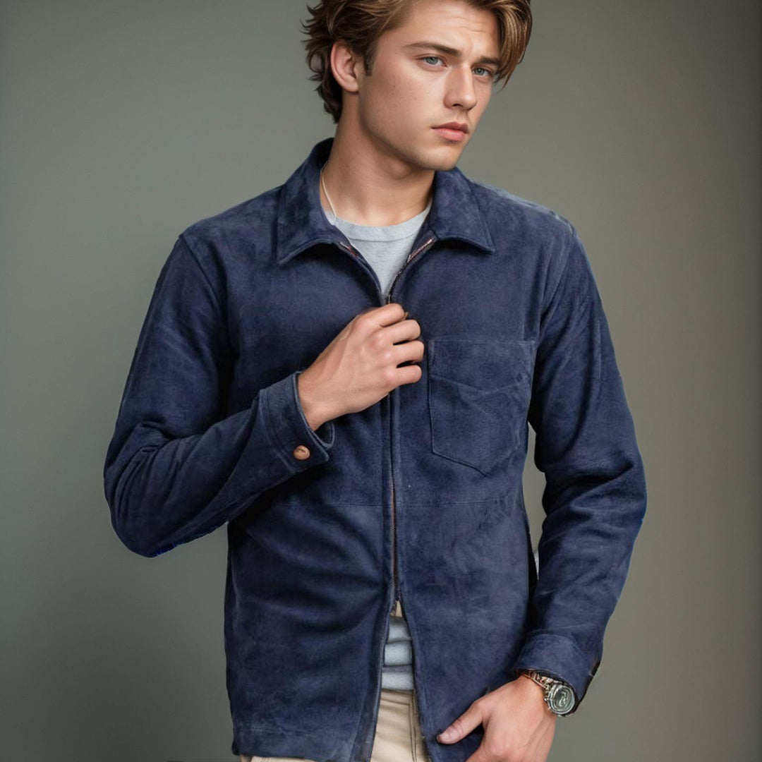 Herren modische und hochwertige Wildlederjacke EB