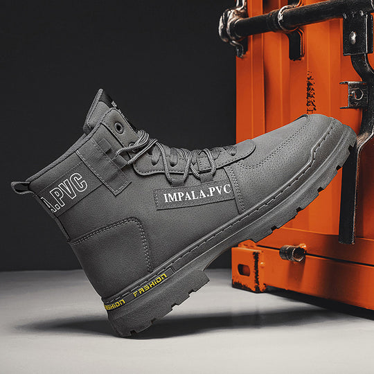 Damen Hohe Sicherheitsstiefel mit rutschfester Sohle und trendigem Design EB