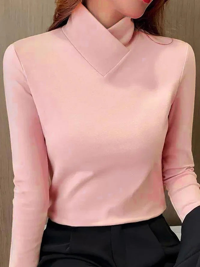 EB | Eleganter Rollkragenpullover Mit Hohem Kragen